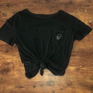 Tied John Galt/ Brandy Melville Black shirt